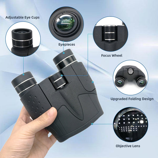 2023 New Design 12X25 Popular Compact Binoculars for Day and Low-Light Use