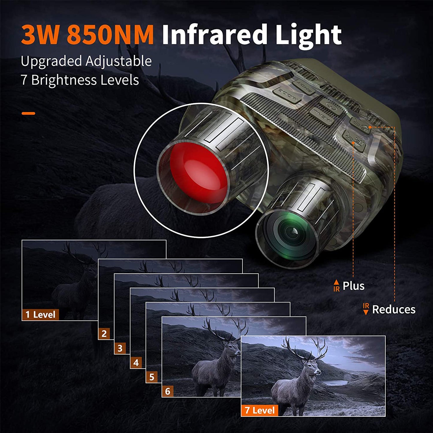 NV3180 Infrared Digital Night Vision Goggles with Image and Video Recording Function for Hunting