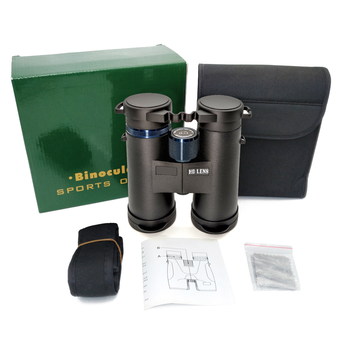 Tontube Most Powerful 8x42/10x42 Binoculars HD IPX7 Waterproof for Birding