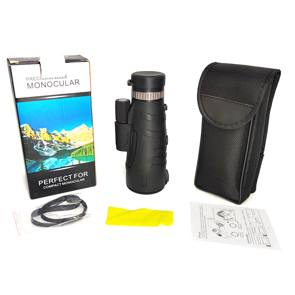 Hot Sell Waterproof HD 12X50 Monocular Telescope with Phone Adapter Tripod Superior for Bird Watching Hunting