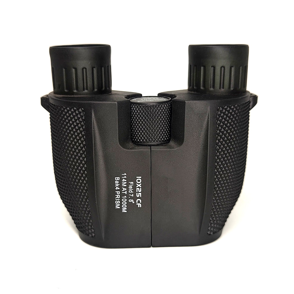 Tontube Compact Binoculars 10x25 Porro BAK4 Mini Telescope for Kids Adults