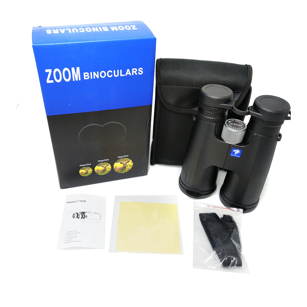 Tontube 10-30x50 Powerful Moon Binoculars Best Hunting Zoom Binoculars Telescope