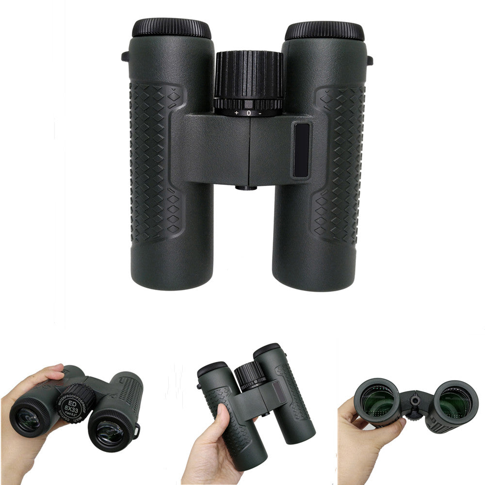 TONTUBE Professional Powerful 8x33 ED Glass Binoculars Telescopefor Adults