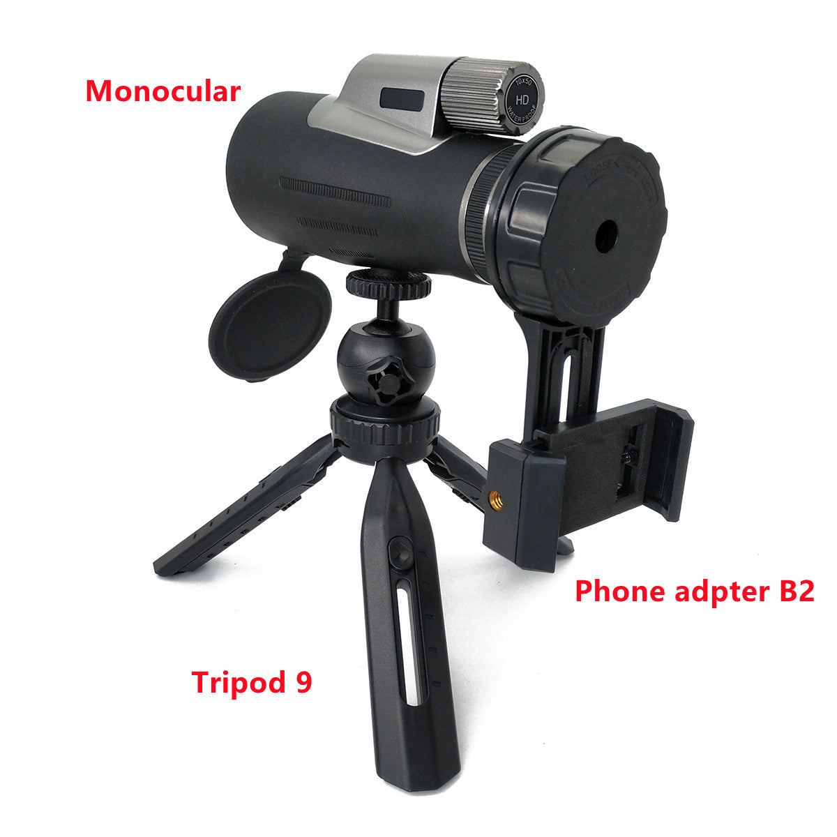 Tontube High Power Monocular Telescope12x56 IPX7 Waterproof for Bird Watching