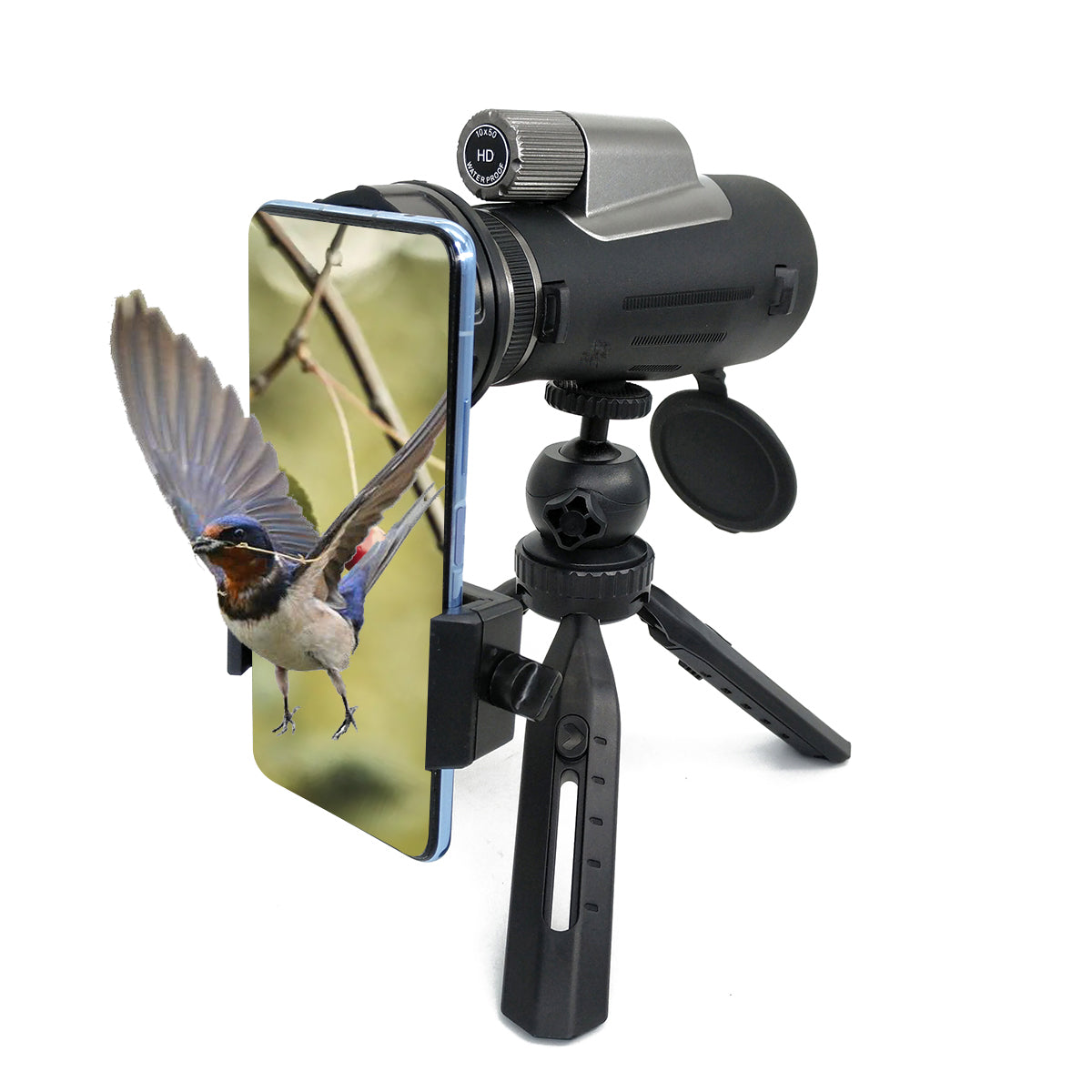 Tontube High Power Monocular Telescope12x56 IPX7 Waterproof for Bird Watching