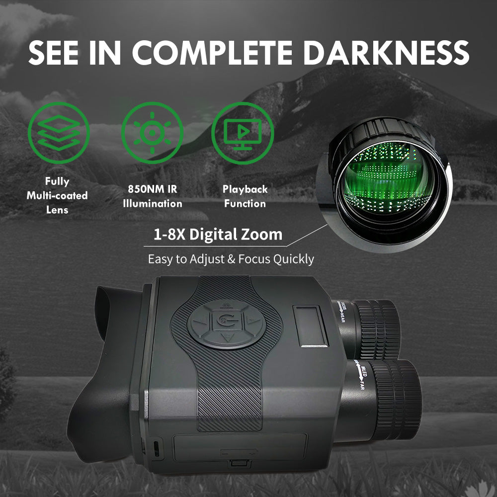 NV700 Day and Night Vision Infrared 850nm LED Binoculars Night Vision Telescope with Video/Recording Function
